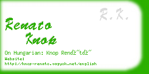 renato knop business card
